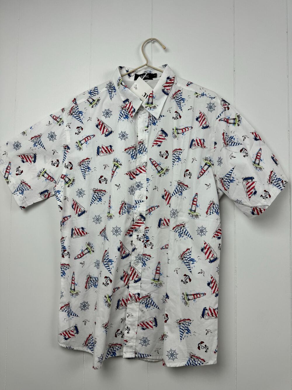 Men's Jogal Nautical Shirt, Size L NWT